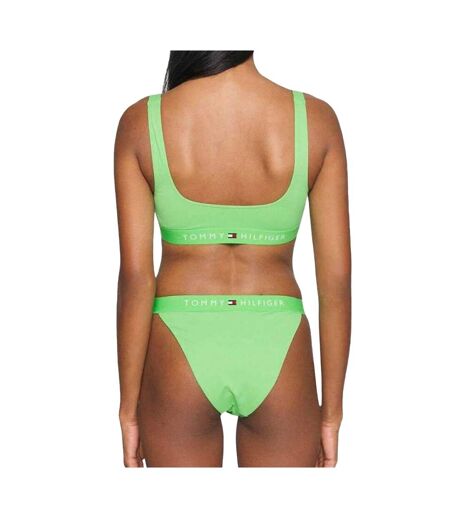 Haut De Maillot De Bain Motif/style Logo Femme Vert Tommy Hilfiger
