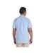 Chemise Manches Courtes Motif/style À Rayures Orleans Homme Bleu Ciel Raging Bull-3