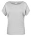 T-shirt BIO col bateau - Femme - 8005 - gris pastel