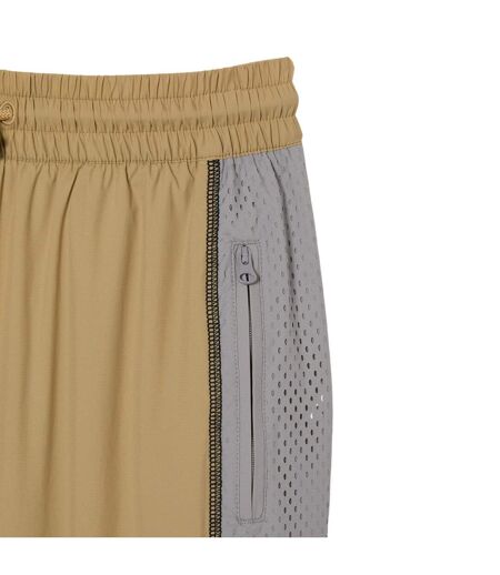 Womens/ladies Colour Block Joggers Cement Lacoste