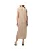 Robe beige femme pieces summer-2