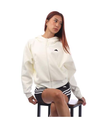 Veste À Capuche Z.n.e. Femme Blanc Cassé Adidas