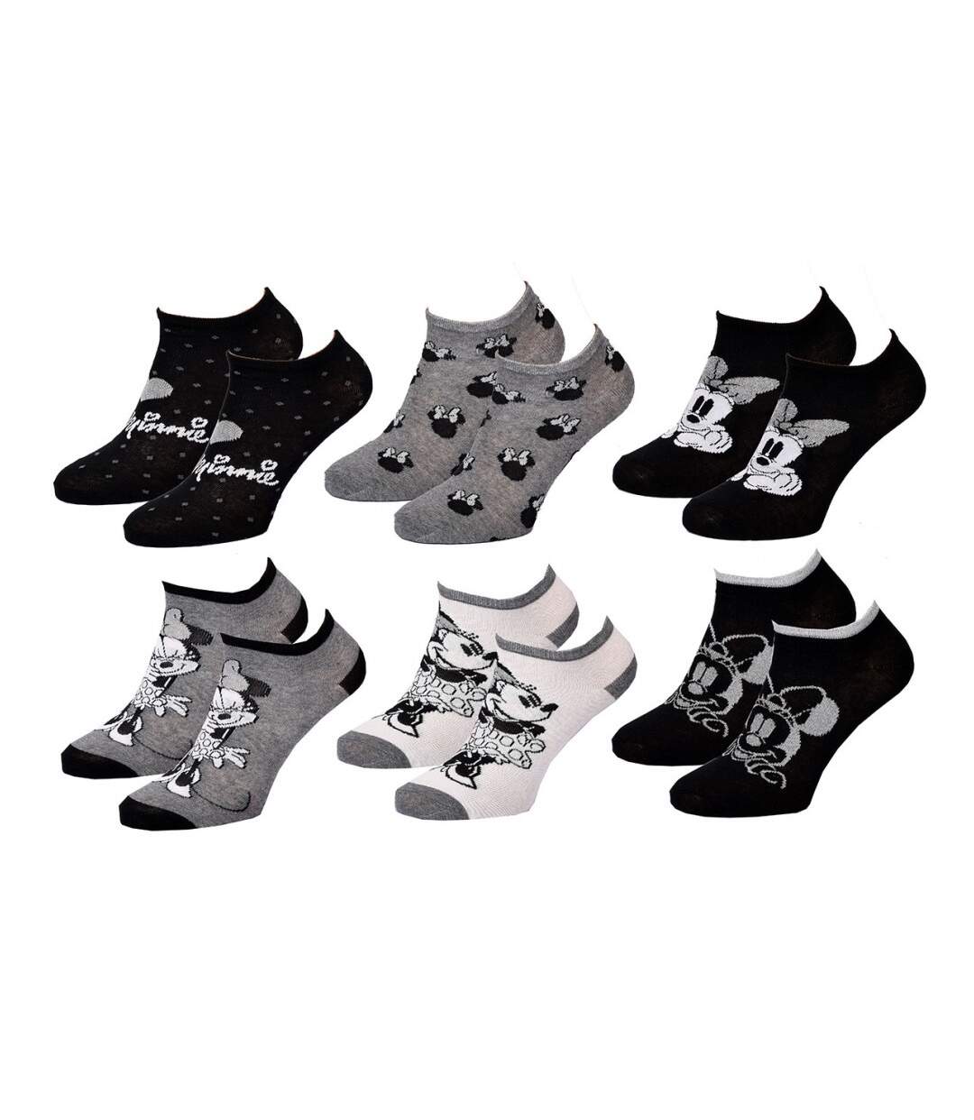 Chaussettes Pack Femme MINNIE - Pack de 9-2