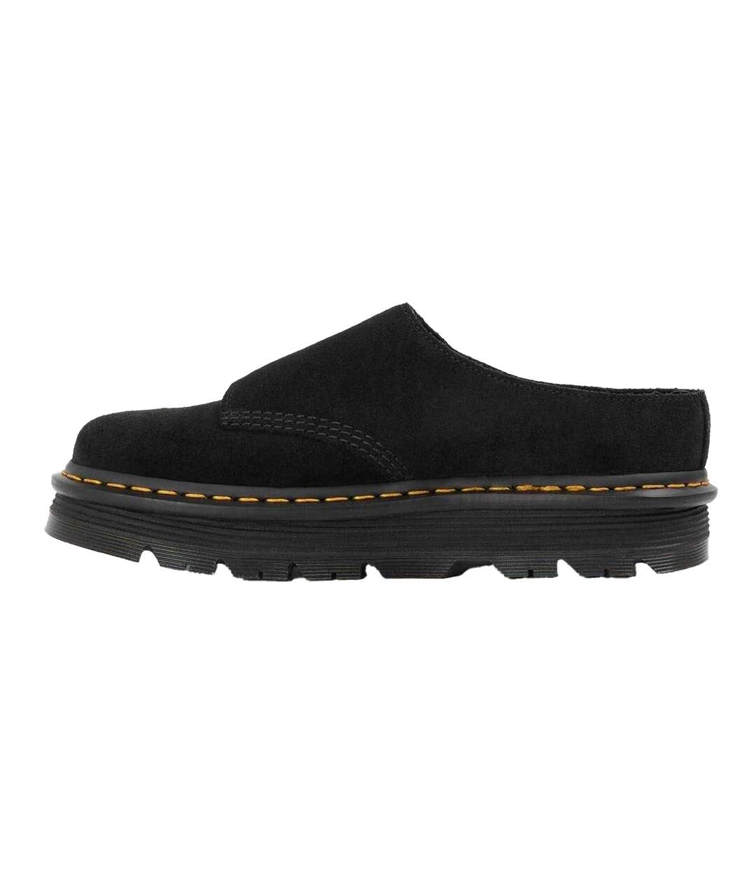 Unisex Adult Suede Platform Mules Black Dr Martens-2