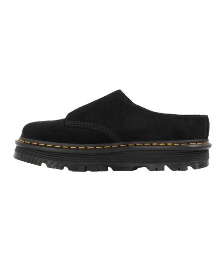 Unisex Adult Suede Platform Mules Black Dr Martens