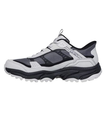 Mens viking at suede hiking shoes grey/black Skechers