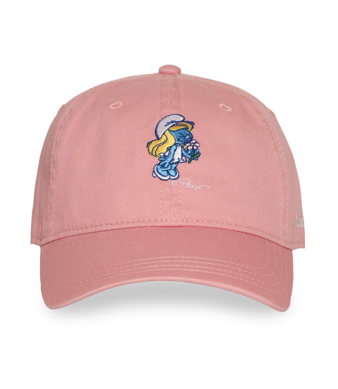 Casquette Dad Cap avec broderie Smurf Stroumpfette Capslab-2