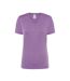 T-shirt Comfort Femme Lavande Chiné JHK-1