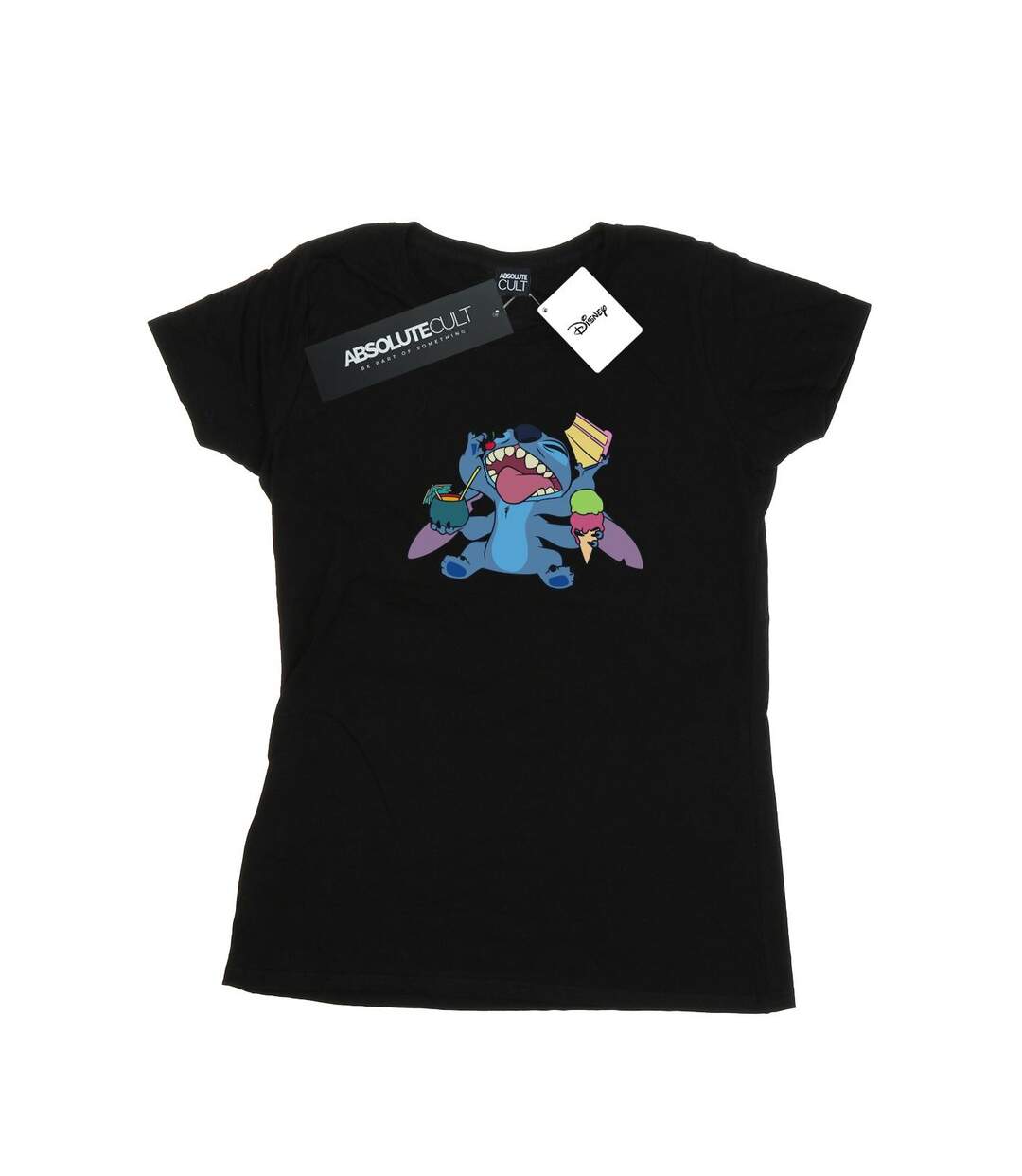 Disney T-shirt coton Lilo And Stitch Munchies Femme/Ladies (Noir) - UTBI25400-1