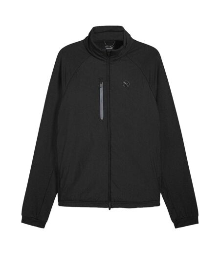 Mens Hielands Lightweight Golf Jacket Black Puma