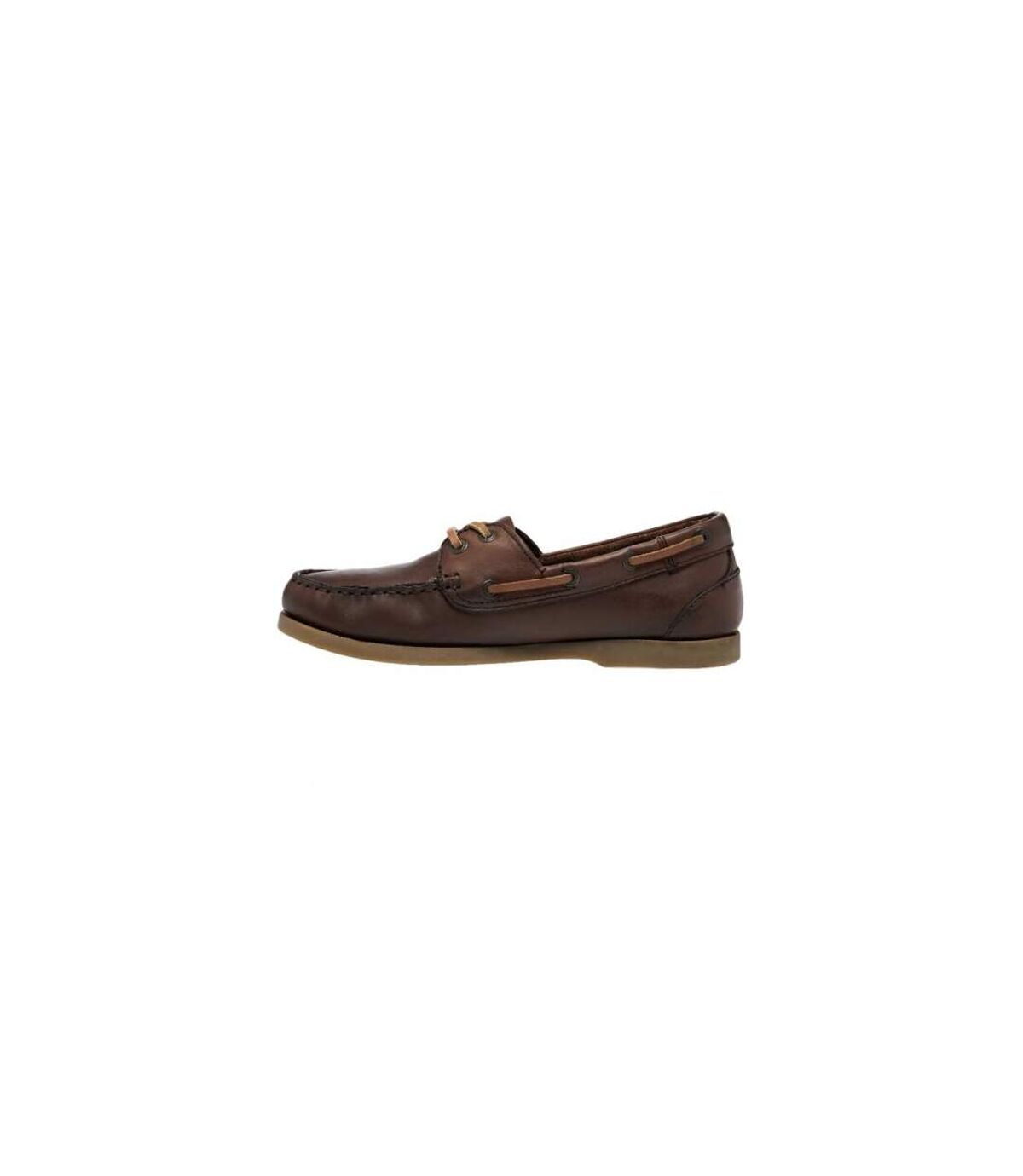 Moretta Womens/Ladies Avisa Leather Boat Shoes (Chestnut Brown) - UTER390