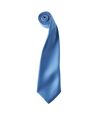 Premier Mens Plain Satin Tie (Narrow Blade) (Mid blue) (One Size) - UTRW1152