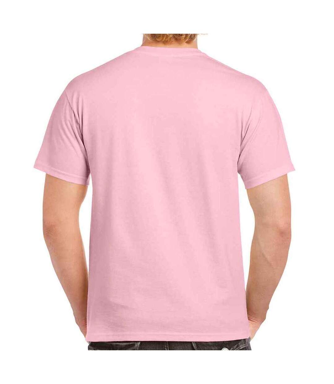 T-shirt homme rose clair Gildan-2