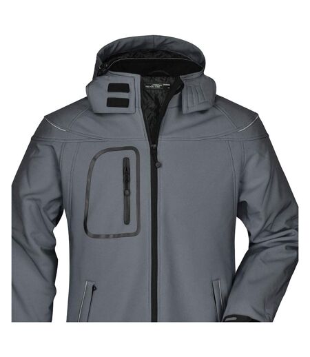 Veste Softshell Homme Carbone James And Nicholson