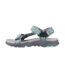 Womens/ladies Stanton Sandals Grey Turquoise Cotswold-3