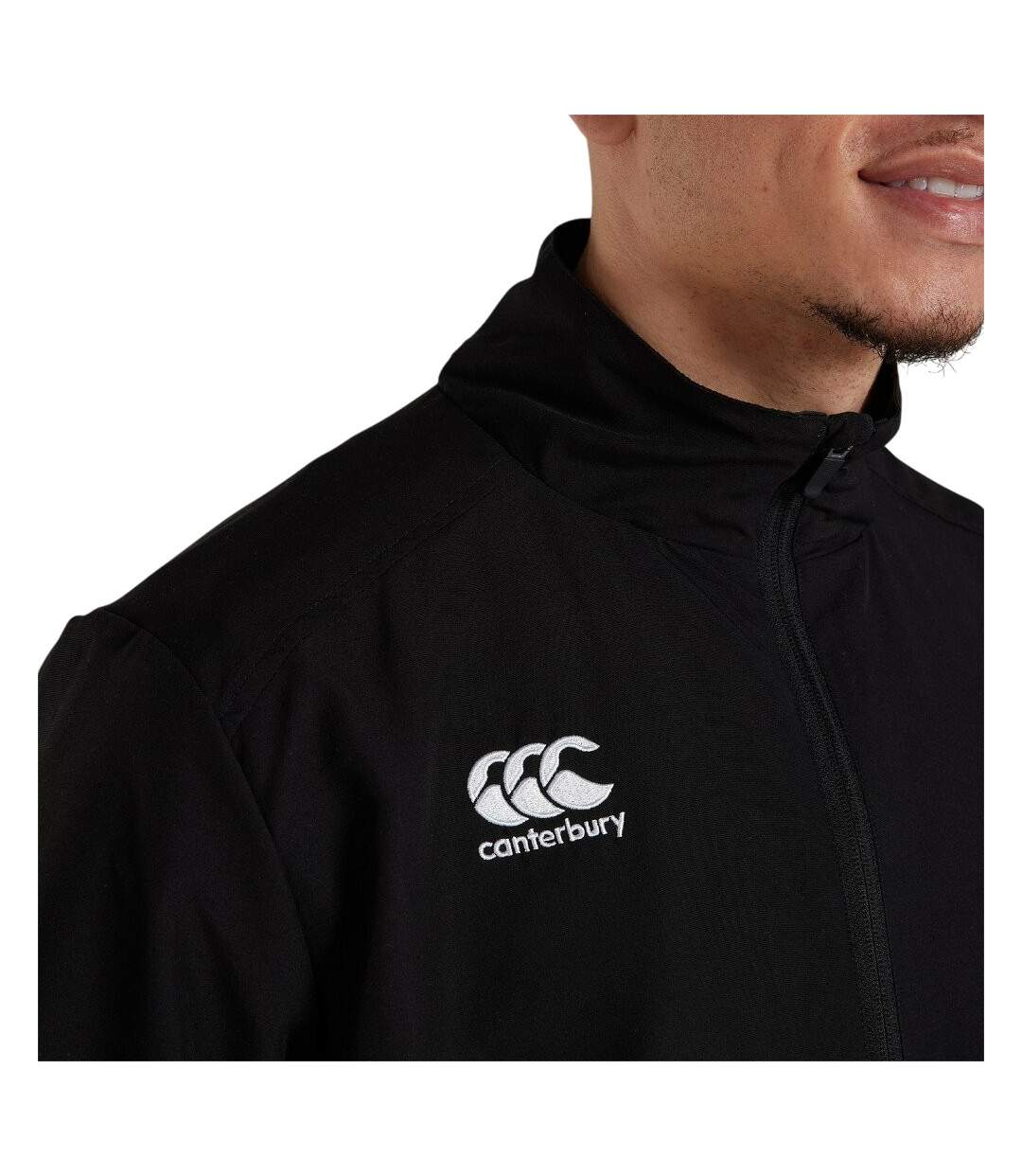 Mens Club Track Jacket Black Canterbury-4