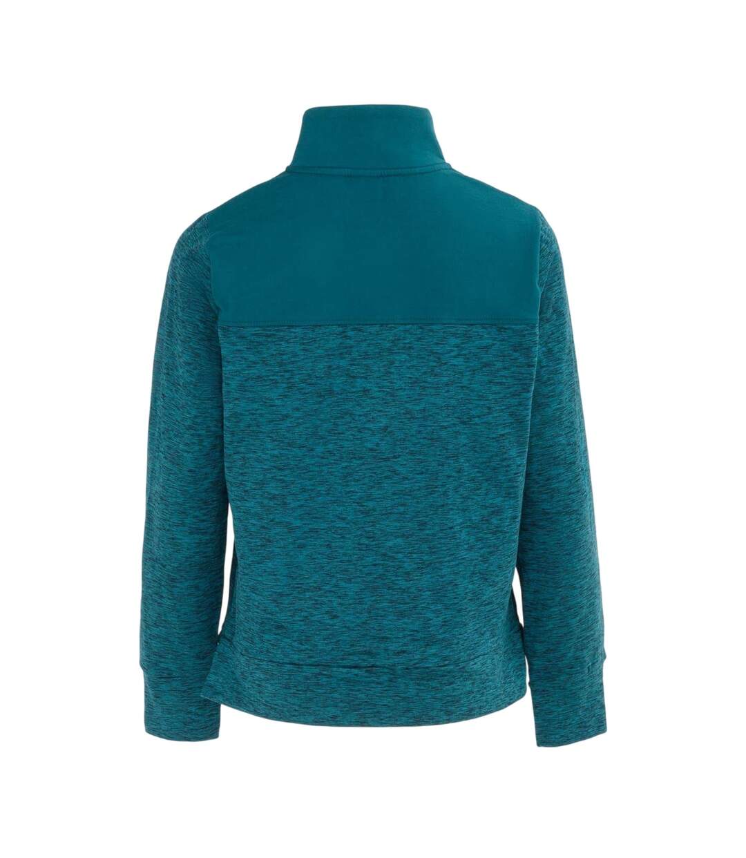 Womens/ladies Half Zip Sweatshirt Green LA Gear-2