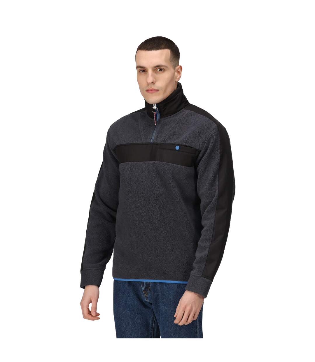Haut polaire homme gris phoque / noir Regatta Professional-3