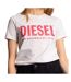 T-shirt blanc femme diesel sily-1