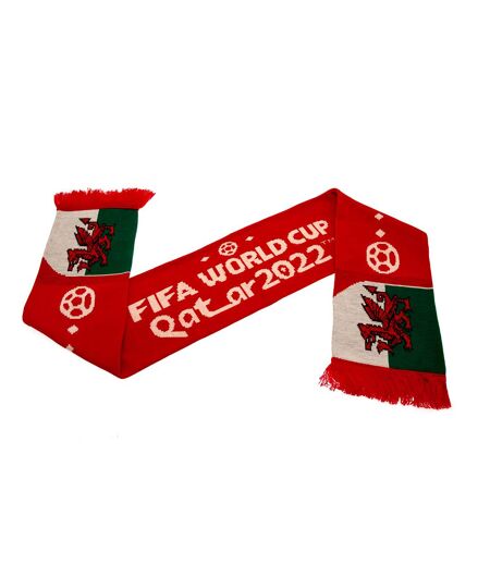 Fifa - Écharpe WORLD CUP WALES (Rouge / Blanc / Vert) (Taille unique) - UTTA11551