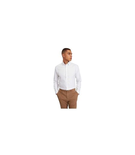 Mens Oxford Regular Long-sleeved Button-down Shirt White Ted Baker