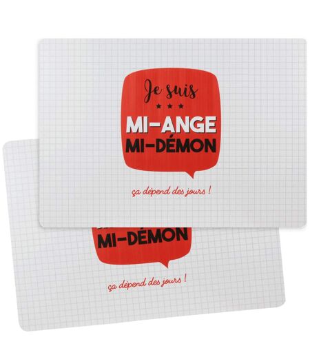 Lot de 2 sets de table JE SUIS