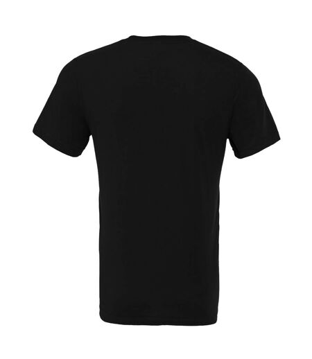 Canvas Unisex Jersey Crew Neck Short Sleeve T-Shirt (Heather Black) - UTBC163