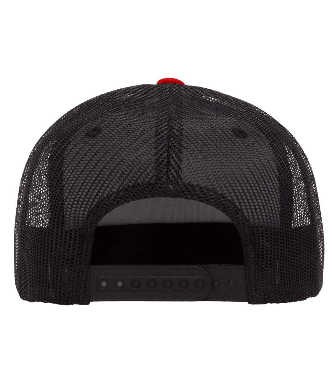Flexfit By  Foam Trucker Cap With White Front Black White Red Yupoong-2