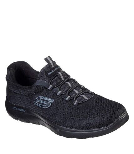 Skechers Mens Summits Slip On Sports Sneaker (Black) - UTFS7202