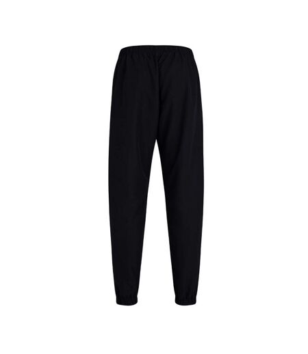 Womens/ladies Club Plain Tapered Leg Tracksuit Bottoms Black Canterbury