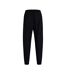 Womens/ladies Club Plain Tapered Leg Tracksuit Bottoms Black Canterbury-2