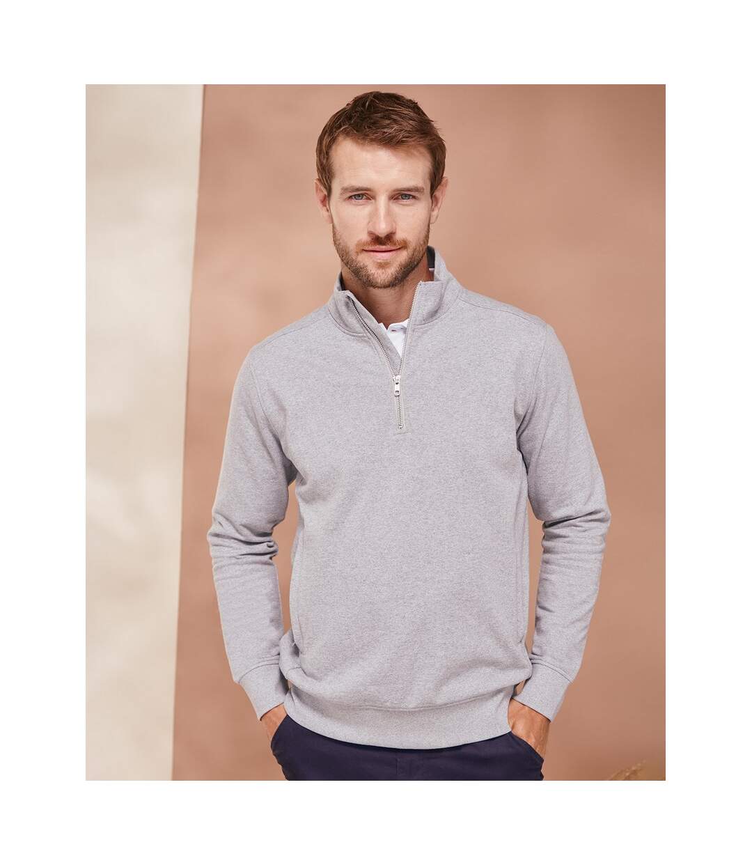 Sweat adulte gris chiné Henbury