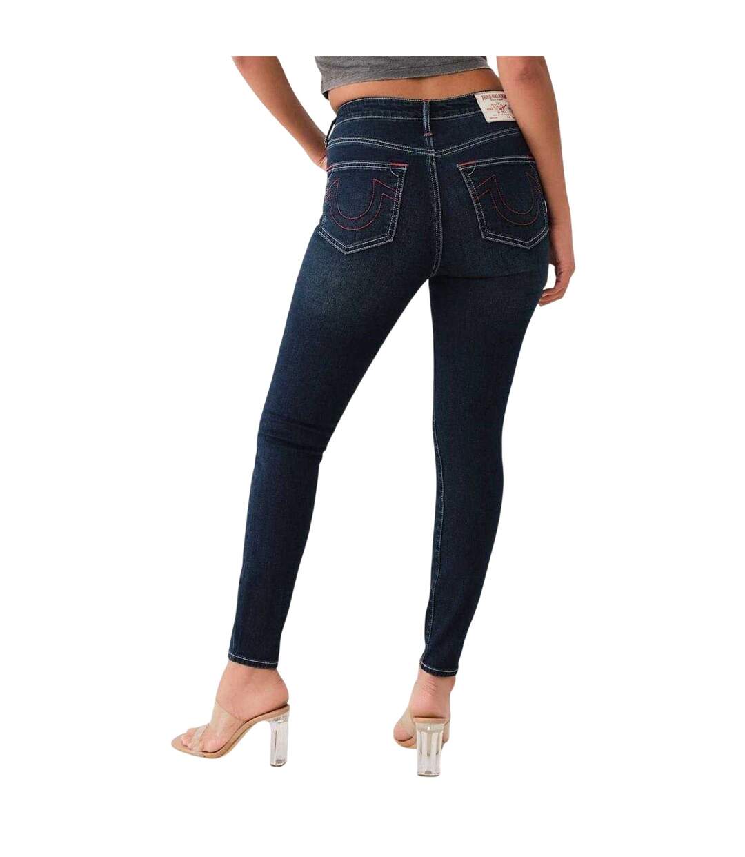Jean Femme Bleu Foncé True Religion-3