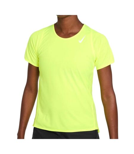 T-shirt Jaune fluo Femme Nike Race