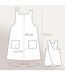 Tablier de cuisine coton LILI Attache japonaise-5