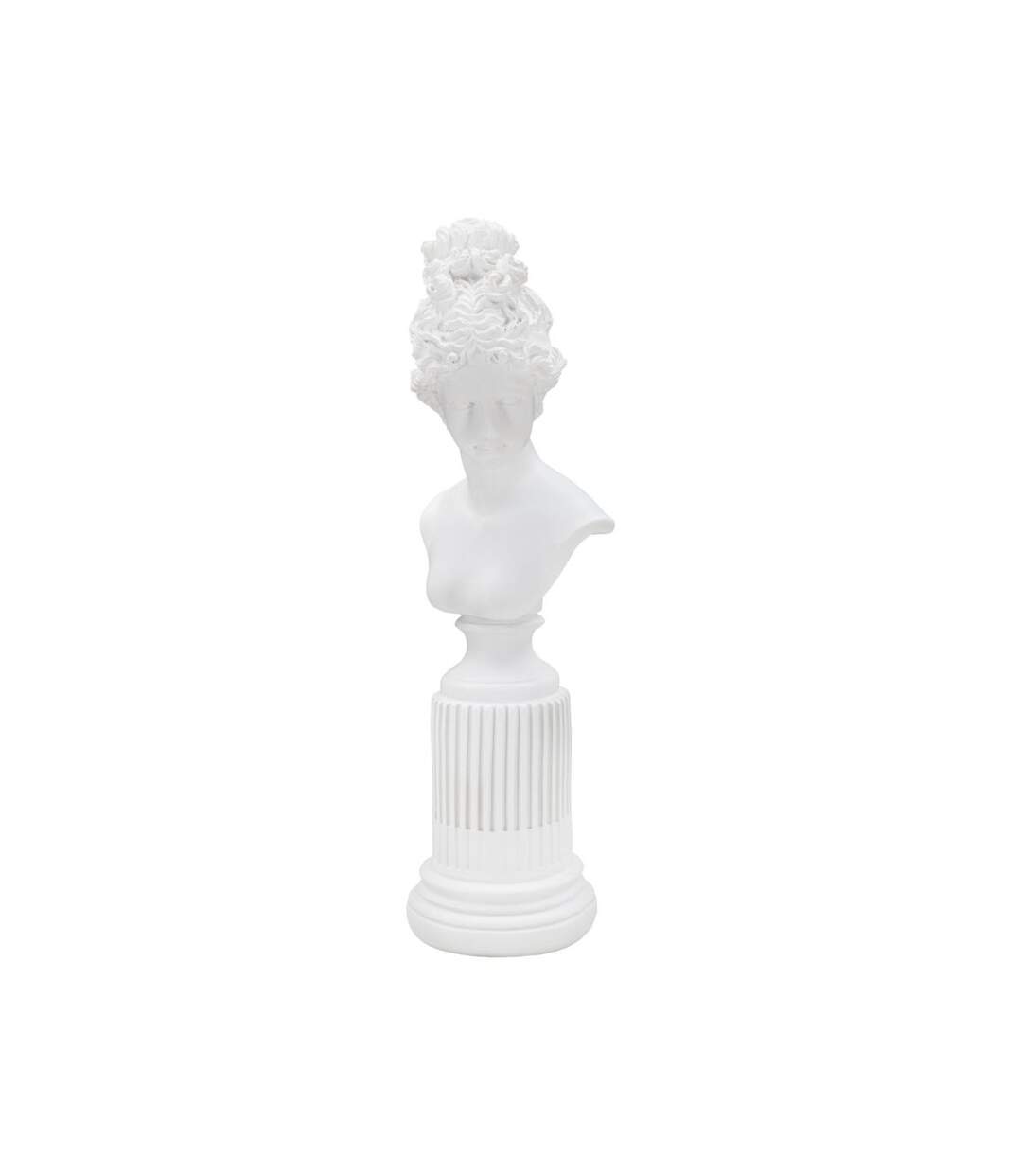 Statuette Buste Femme Déco Terrence 35cm Blanc-2