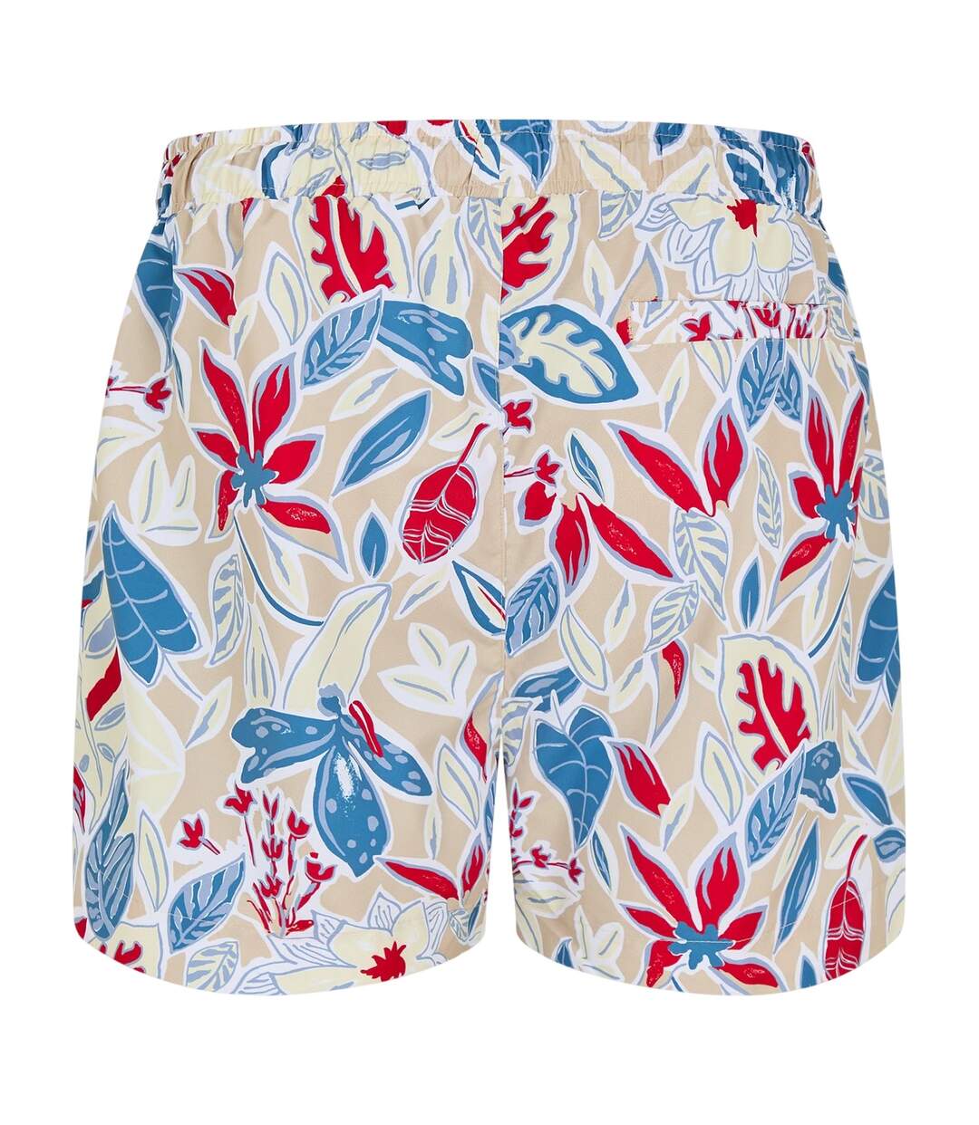 Mens Floral Pattern Regular Swim Shorts White Hugo Boss-3