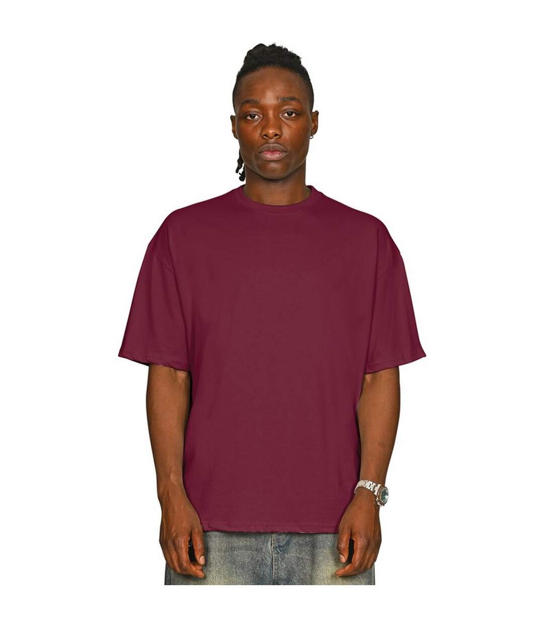 T-shirt Adulte Bordeaux Casual Classics-1