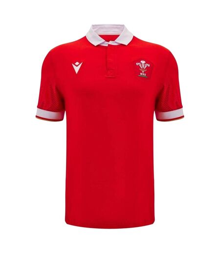 Womens/ladies 2024 Rugby Home Shirt Red White Wales RU