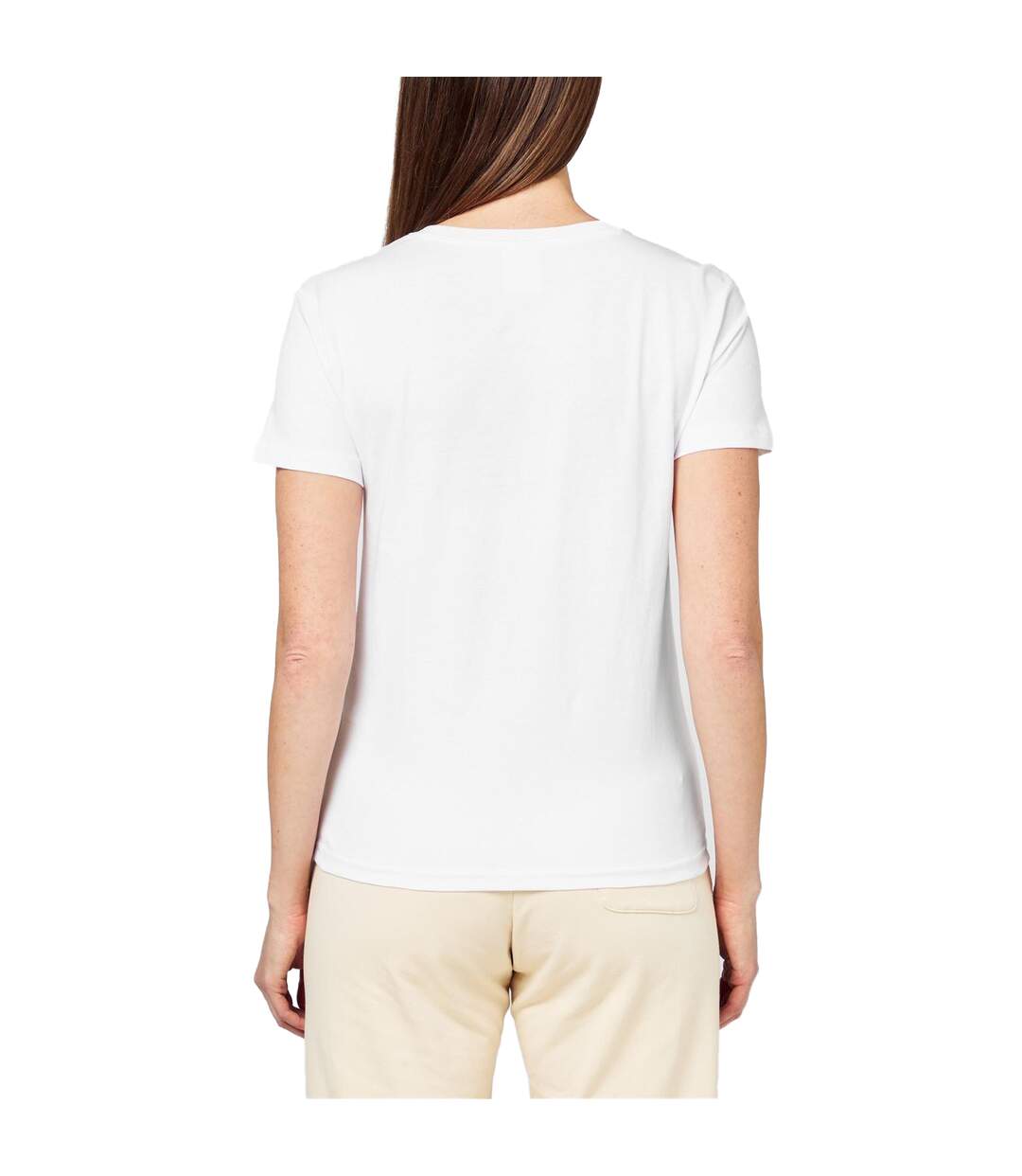 Lot De 2  T-shirts Motif/style Petit Logo Femme Blanc Champion-3