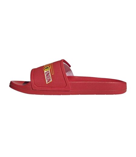 Claquettes Motif/style Triple Rayures Adilette Femme Rouge Vif Blanc Adidas