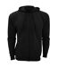 SOLS Mens Seven Full Zip Hooded Sweatshirt / Hoodie (Black)