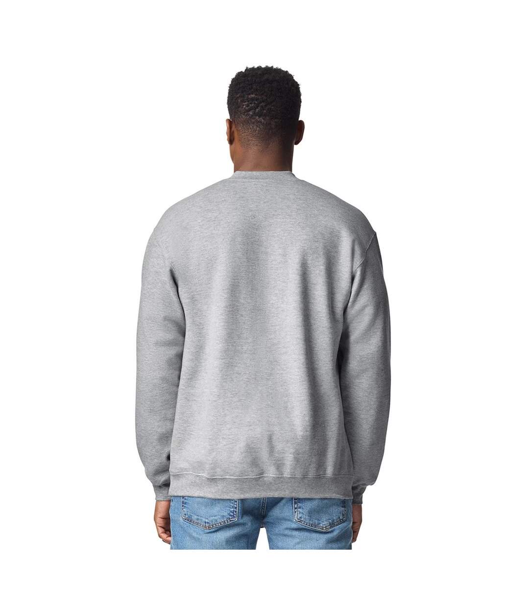 Sweat Softstyle Adulte Gris Chiné Gildan-3