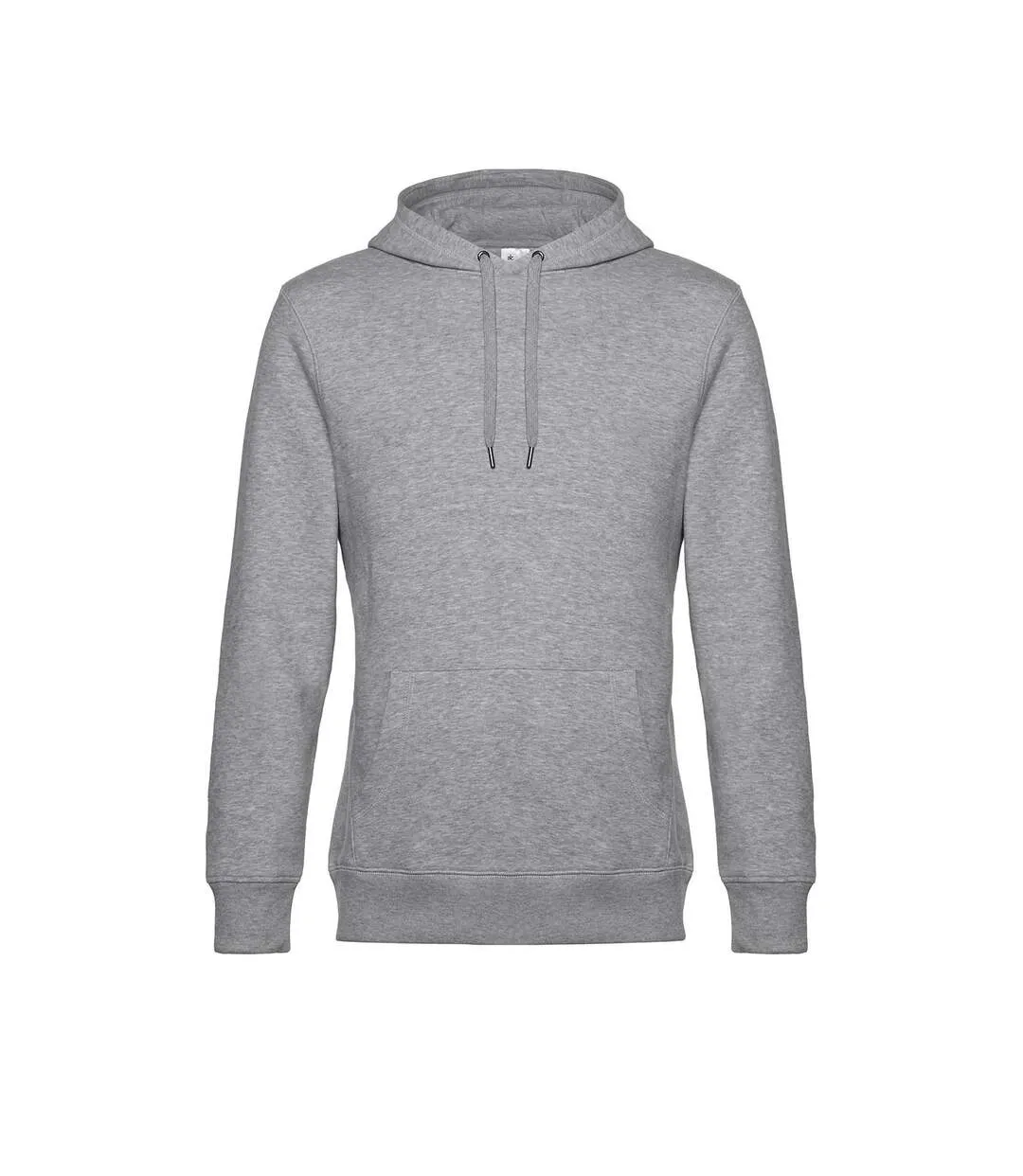 Mens King Hooded Sweater Gris Chiné B&C-1