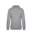 Mens King Hooded Sweater Gris Chiné B&C-1