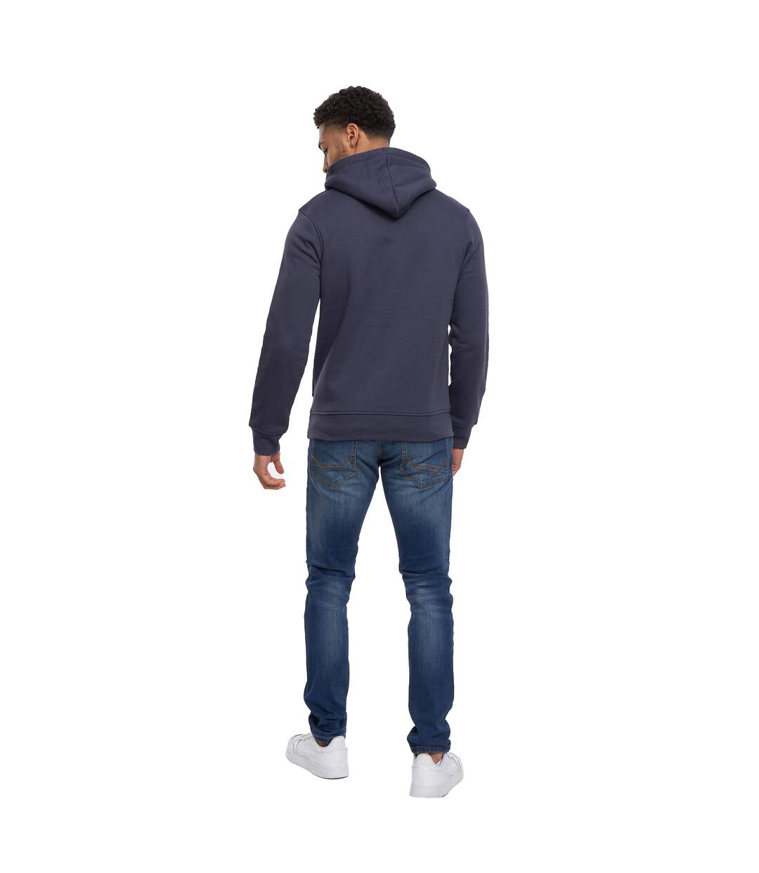 Sweat à capuche cutups homme bleu marine Crosshatch-2