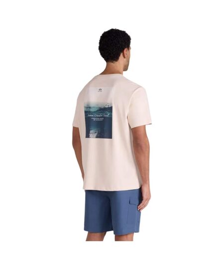 Mens Chase Graphic Relaxed Fit T-shirt Cream Mountain Warehouse