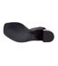 Womens/ladies Charlize Leather Block Heel Sandals Black Boss-4