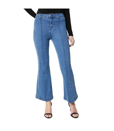 Womens/ladies flared hem petite jeans mid wash Principles