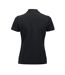 Womens/ladies Manhattan Polo Shirt Black Clique-2